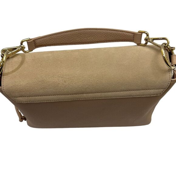 NWT Ted Baker Taupe Padlock Leather Handbag - Picture 15 of 16